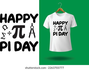 Diseño de camiseta de lindo día de pi