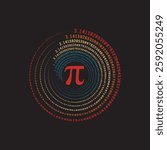 Happy Pi Day Pi Number t shirt design vector