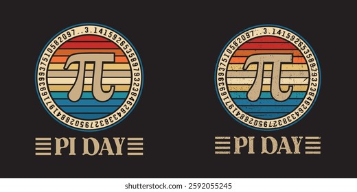 Happy Pi Day Pi Number t shirt design vector