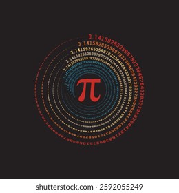 Happy Pi Day Pi Number t shirt design vector