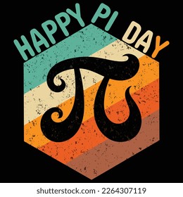 Happy pi day retro t-shirt