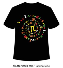 Happy Pi day Happy Pi day shirt print template, Typography design for Pi day, math teacher gift, math lover, engineer tees, elementary teacher gift