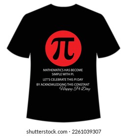 Happy-Pi-Tag Happy-Pi-Tag-Shirt-Druckvorlage, Typografie-Design für Pi-Tag, Mathematik-Lehrer-Geschenk, Mathe-Liebhaber, Ingenieurinnen-Tees, Elementarschenken