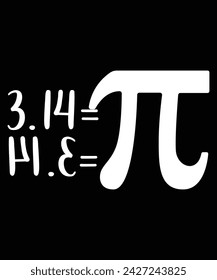 Happy Pi Day Shirt Druckvorlage. Typografie T-Shirt Design für Geographen. Math-Liebhaber-Shirt 3.141592