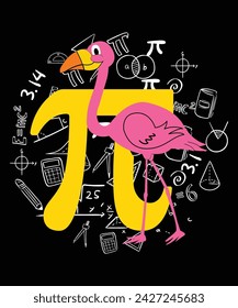 Happy Pi Day Shirt Druckvorlage. Typografie T-Shirt Design für Geographen. Math-Liebhaber-Shirt 3.141592