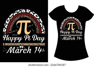 Happy Pi Day SVG typography t shirt design. 