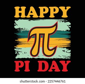 Happy pi day t shirt design