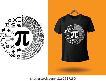 Happy pi day t shirt design