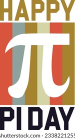 HAPPY PI DAY T SHIRT AND POSTER DESIGN