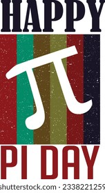 HAPPY PI DAY T SHIRT AND POSTER DESIGN