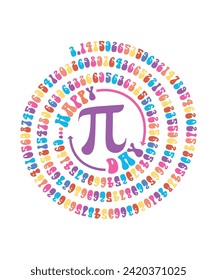 Diseño de camisetas de pi day