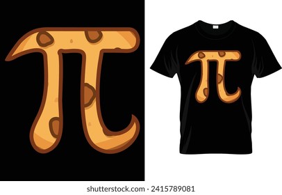 Happy pi day t-shirt design vector. pi day t-shirt design