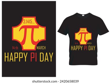 Happy PI Day T-shirt Design