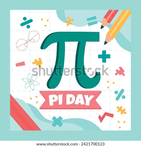 Happy PI Day vector file eps 10 3.1416 math day Zdjęcia stock © 