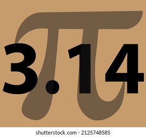 Happy Pi Day. Vector Illustration 3.14