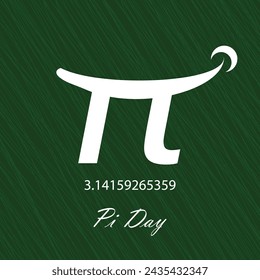 Happy Pi Day vector, illustration.