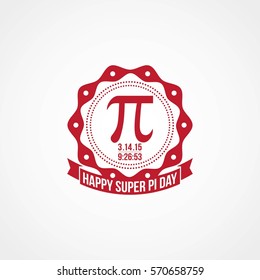 Happy Pi Day Vector Illustration.