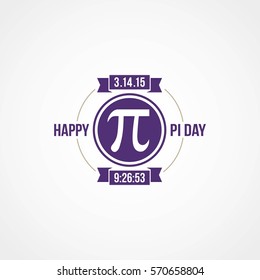 Happy Pi Day Vector Illustration.