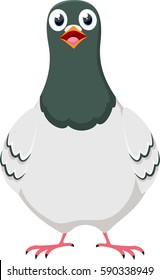 Happy Pigeon cartoon character