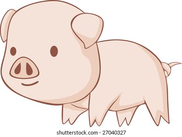 happy piglet