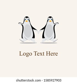 happy  pinguin logo vector, for a logo