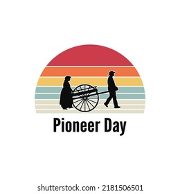 Happy pioneer day vector graphics