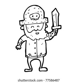 happy pirate cartoon