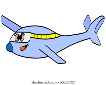 avión feliz