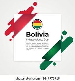 Happy Plurinational State of Bolivia Independence Day Vector Design Template Illustration