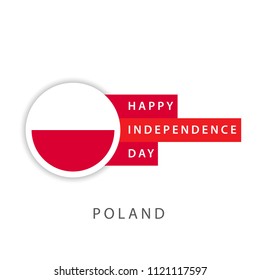 Happy Poland Independence Day Vector Template Design Illustrator