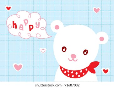happy polar bear