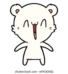 happy polar bear cartoon