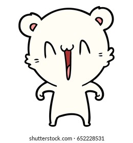 happy polar bear cartoon