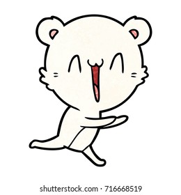 happy polar bear cartoon