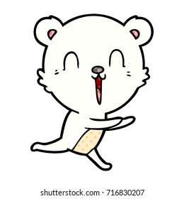 happy polar bear cartoon