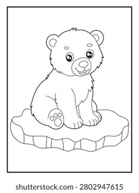 Happy Polar Bear Sitting