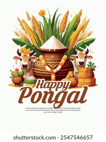 Feliz Pongal Celebration social media post banner background