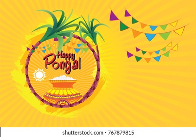 Happy Pongal Festival Template Design