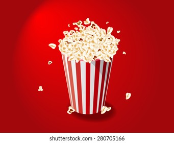 Happy Popcorn Bucket, vector