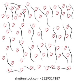 Happy positive Kids doodles, funny hand drawn set, education, kindergarden, adventure, birthday, holidays, social media, blogging illustrations