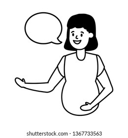 happy pregnant woman