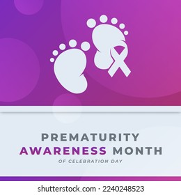 Happy Prematurity Awareness Month Celebration Vector Design Illustration for Background, Poster, Banner, Advertising, Greeting Card