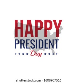 Happy president day february design image vector. President day usa national holiday vector image