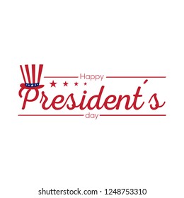 Happy president day image. Vector illustration design