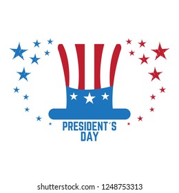 Happy president day image. Vector illustration design