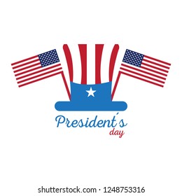 Happy president day image. Vector illustration design