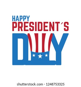 Happy president day image. Vector illustration design