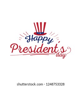 Happy president day image. Vector illustration design
