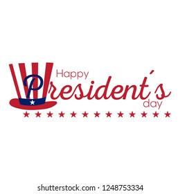 Happy president day image. Vector illustration design