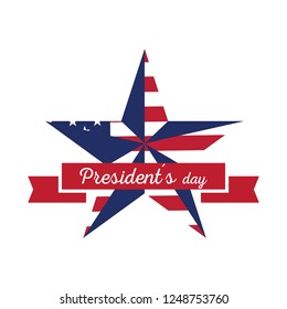 Happy president day image. Vector illustration design